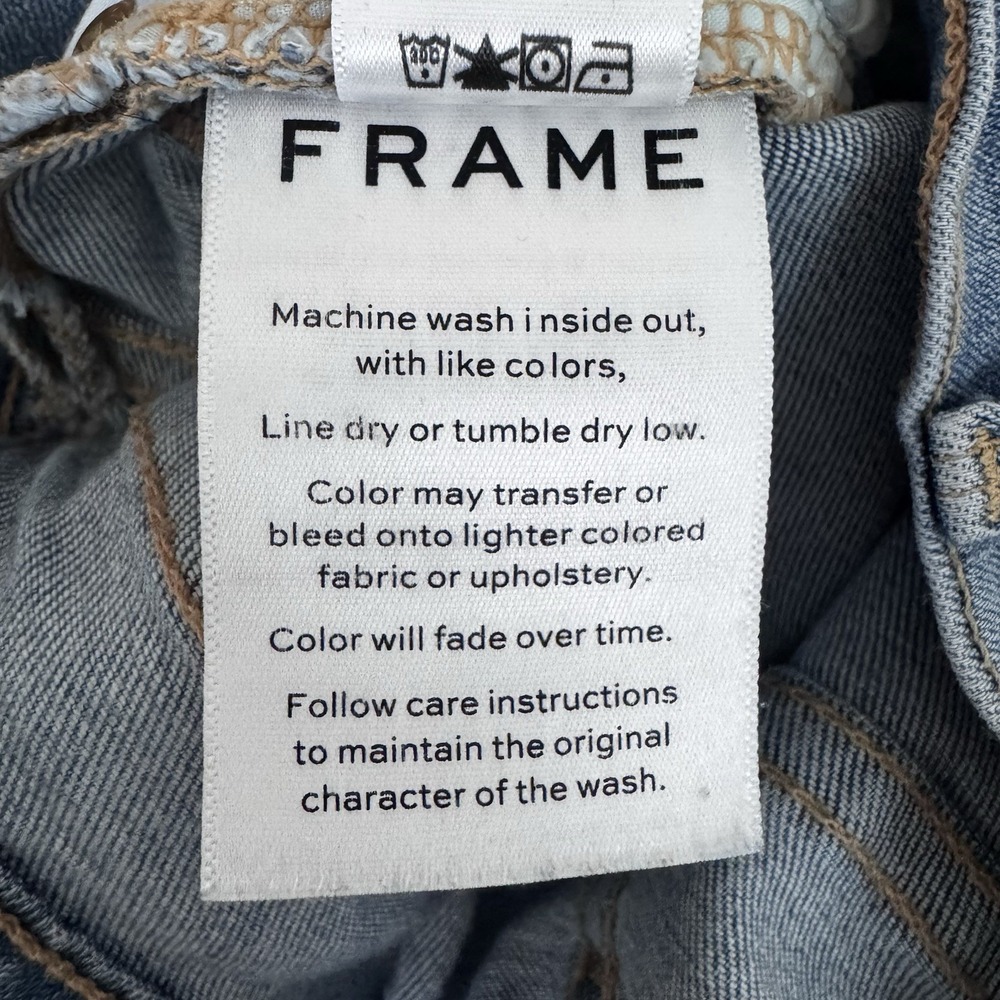 frame denim jeans women Le‎ High Skinny Sz 27 Light Wash - Picture 10 of 10